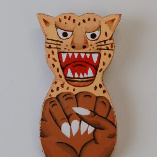 Leopard and Fist strength talisman