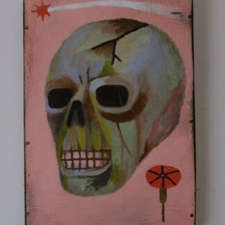 Skull and shooting star
